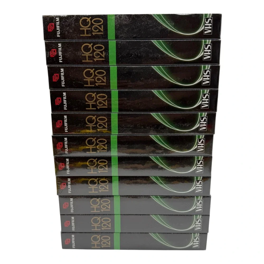 Fujifilm HQ120‎ VHS Blank Videotape 6 Hour T-120 Lot of 11 New Sealed